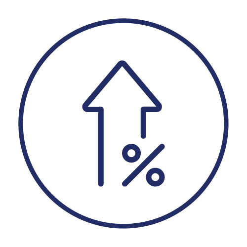 Arrow Pointing Up - High Interest