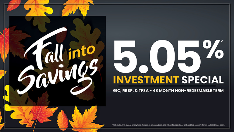 Fall into savings image - 5.05% for 48-month term