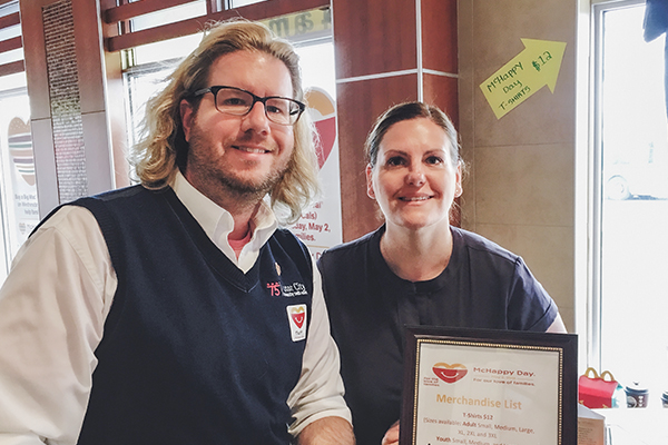 MCCCU employees supporting McHappy Day