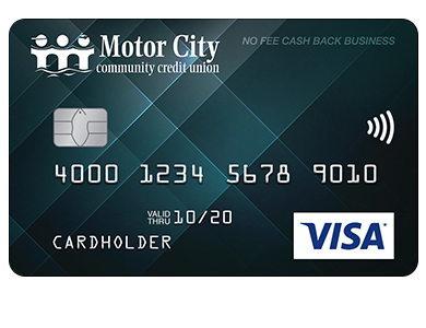 Motor City Visa No Fee Cash Back Business